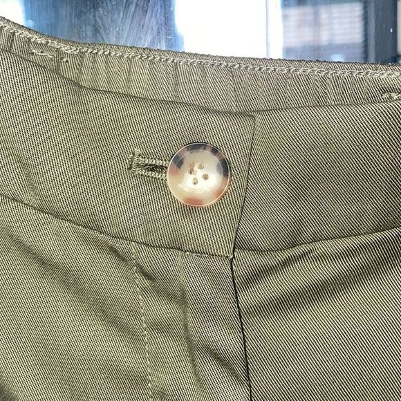 Loft olive green soft pleated draped slacks casual pants new with tags size 6 - Picture 5 of 14